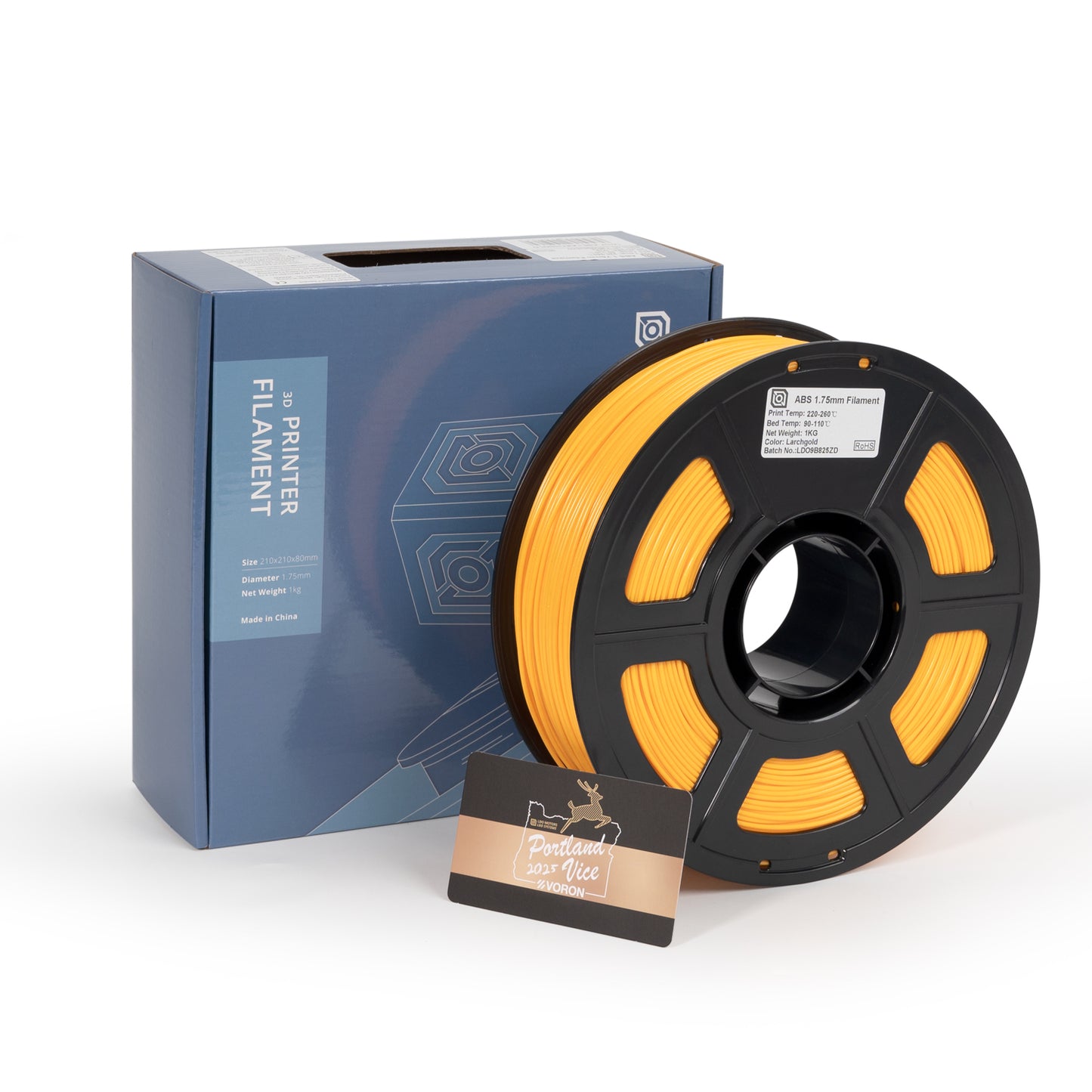 Larch gold ABS by LDO filament 1kg