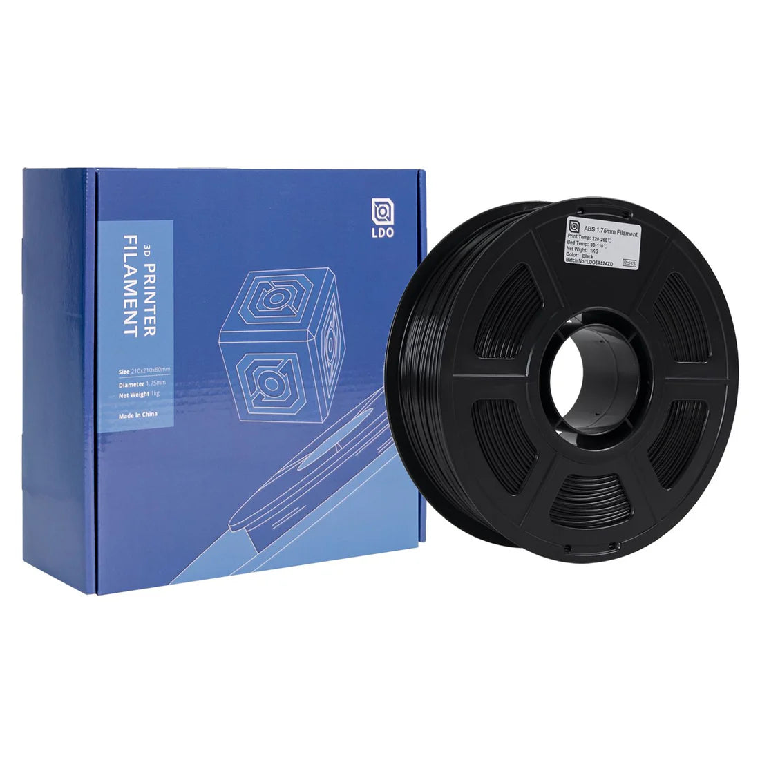 Schwarzes ABS von LDO-Filament 1 kg