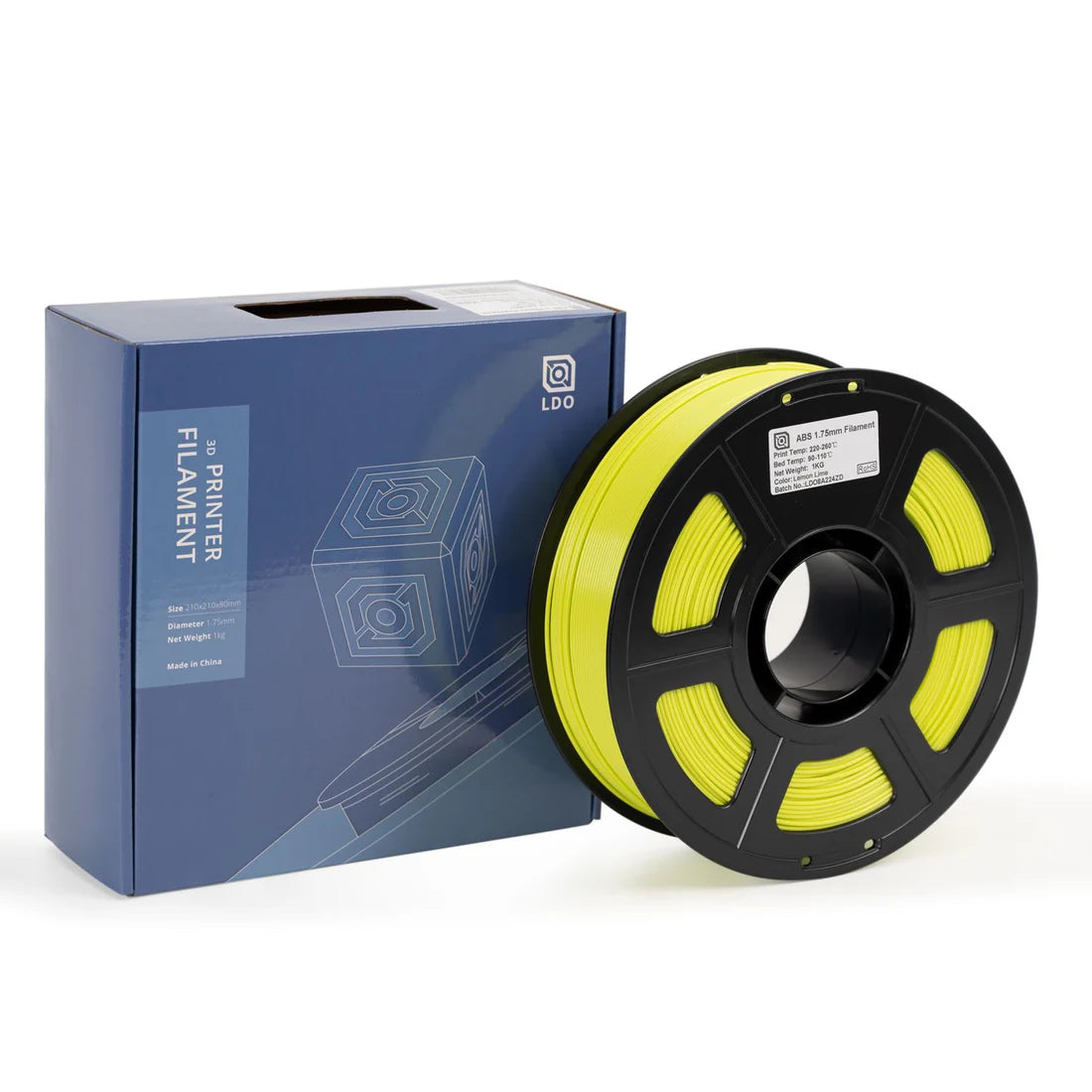 Lemon Lime ABS by LDO filament 1kg