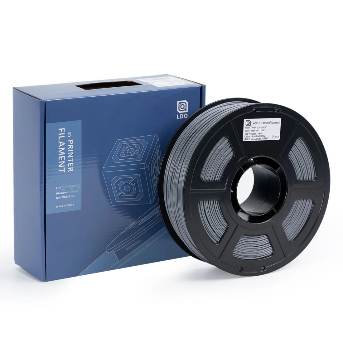 Stardust Gray ABS by LDO filament 1kg