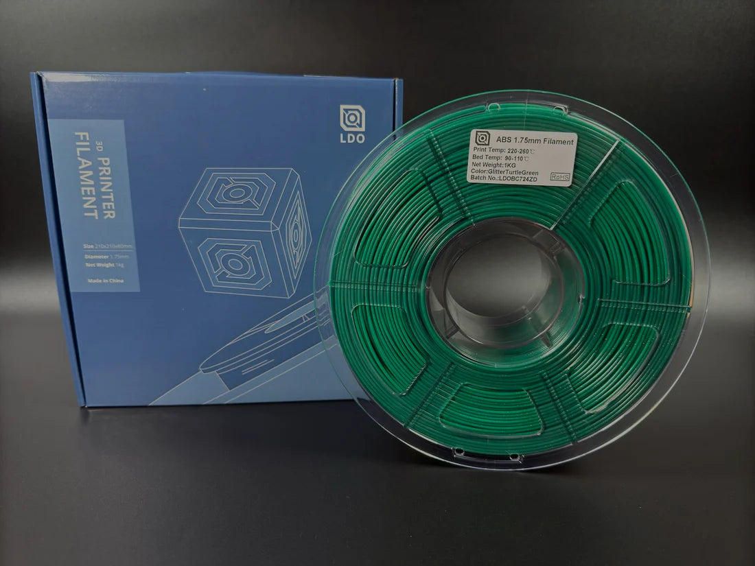 Glitter Turtle Green ABS by LDO filament 1kg