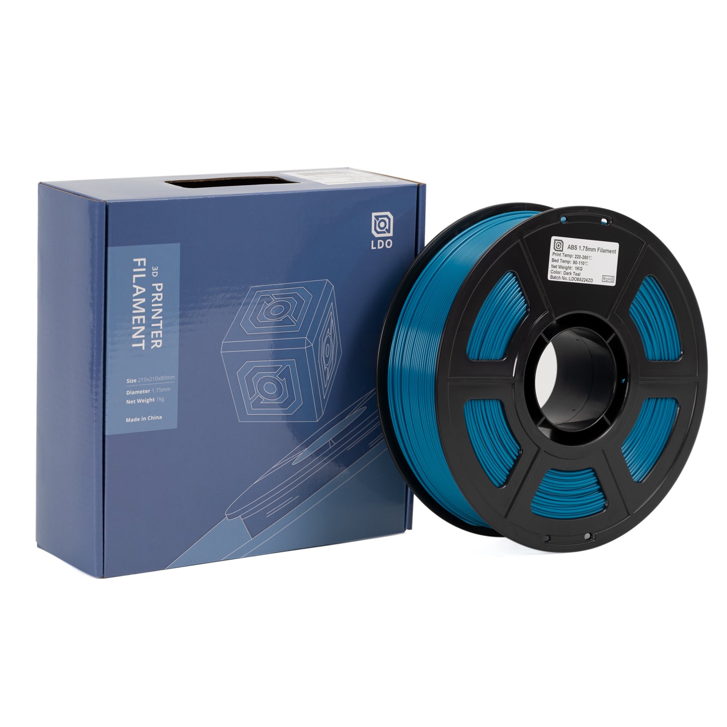 Filament ABS bleu sarcelle foncé par LDO 1 kg
