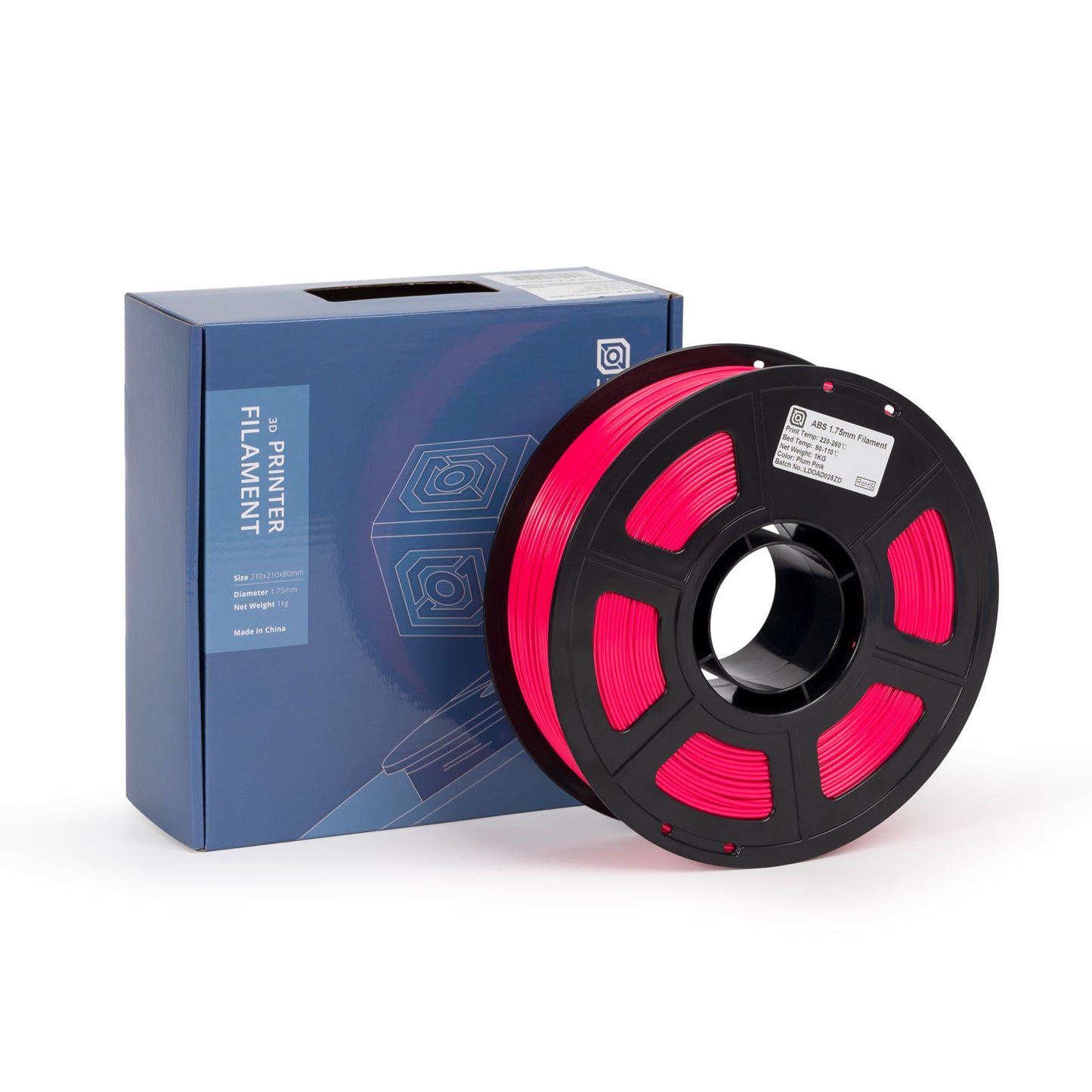 Plum Pink ABS by LDO filament 1kg