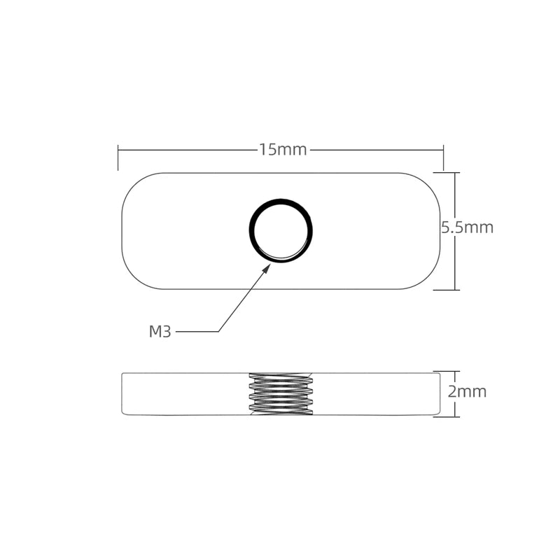 Makerbeam XL Type M3 T-nut