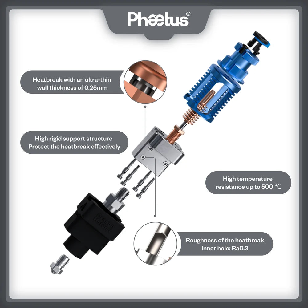 Phaetus Dragon Hotend UHF blue