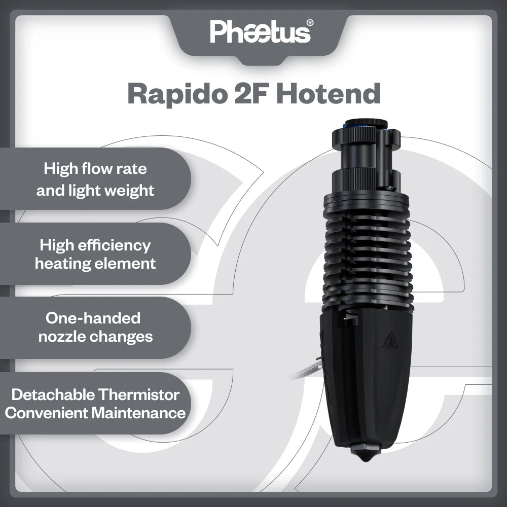 Phaetus Rapido Plus UHF Hotend 2 - Black